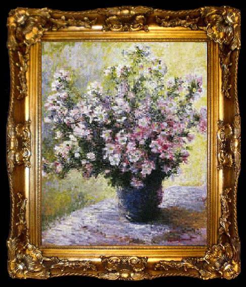 framed  Claude Monet Bouquet of Mallows, ta009-2
